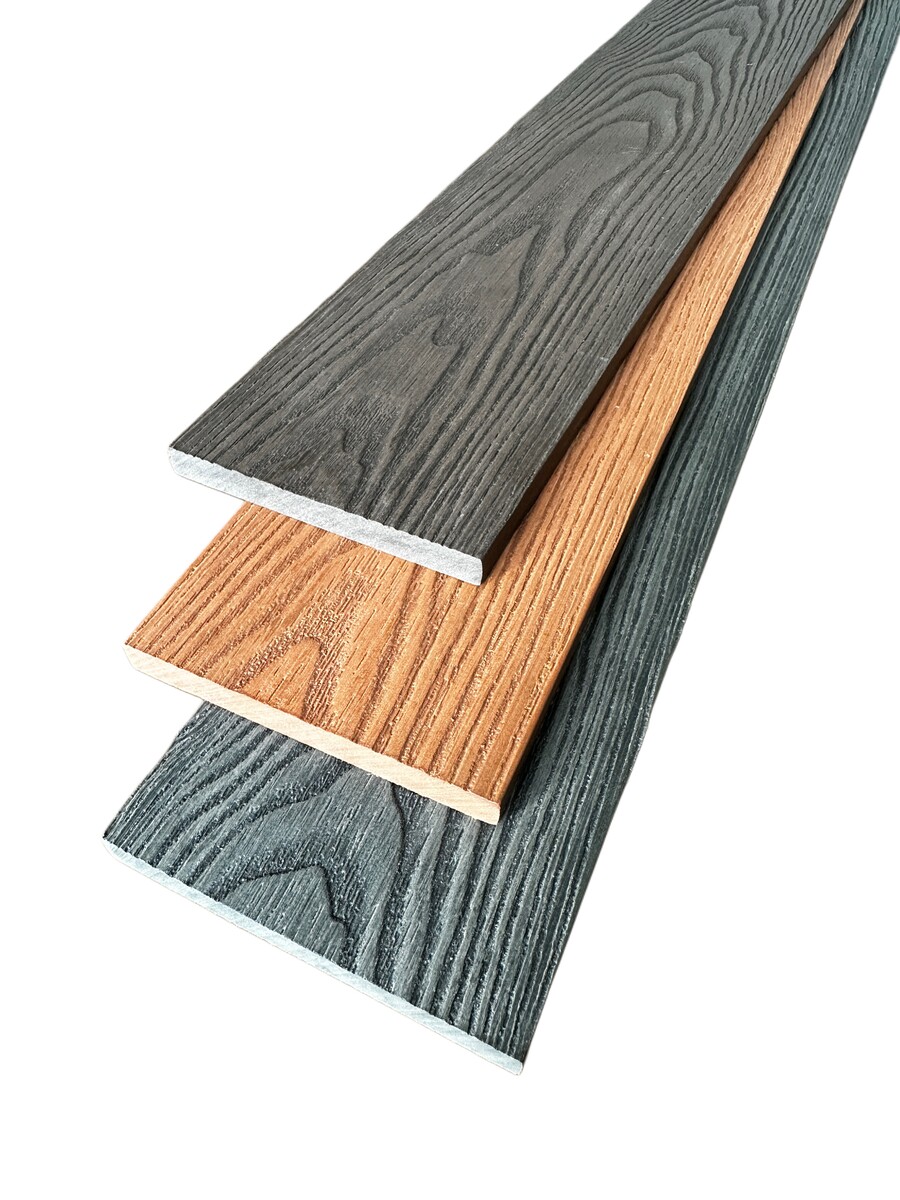 WPC plotovka - 3D embosovaný povrch, šířka 95mm, Teak