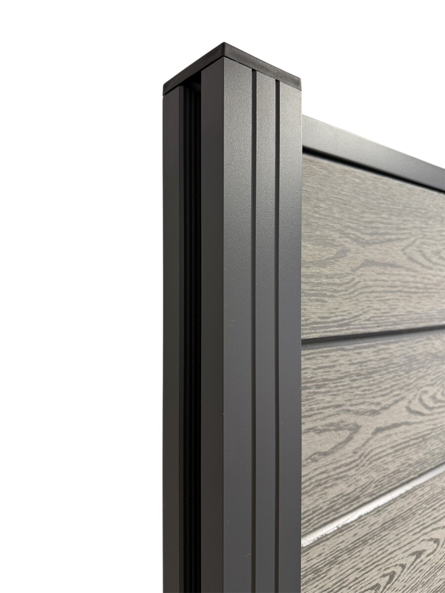 Kompletní WPC plotové pole 185x185cm - light grey