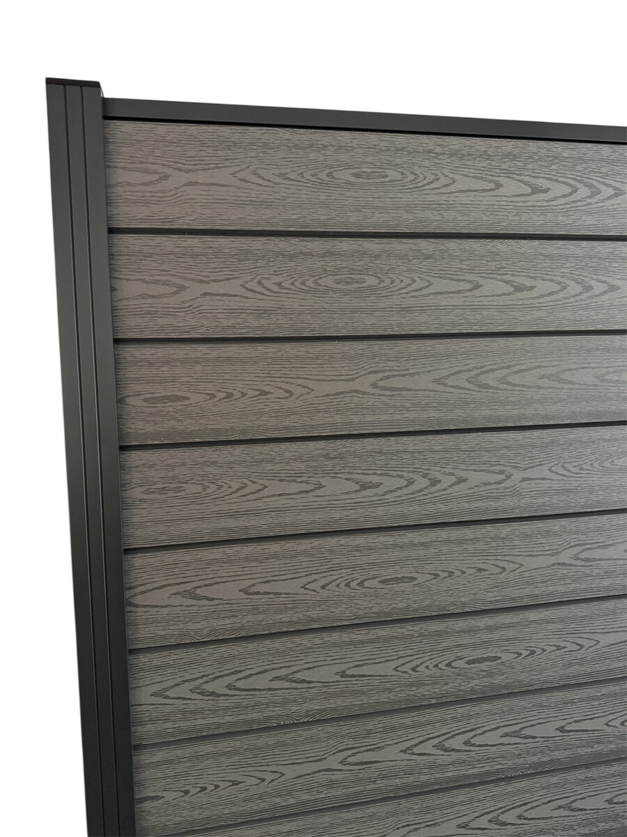 Kompletní WPC plotové pole 185x185cm - light grey