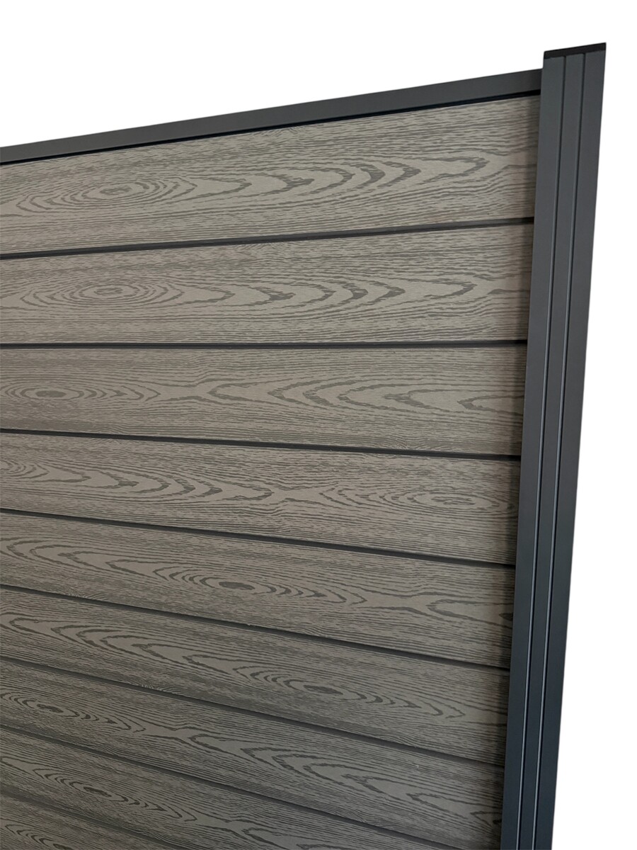 Kompletní WPC plotové pole 185x185cm - light grey